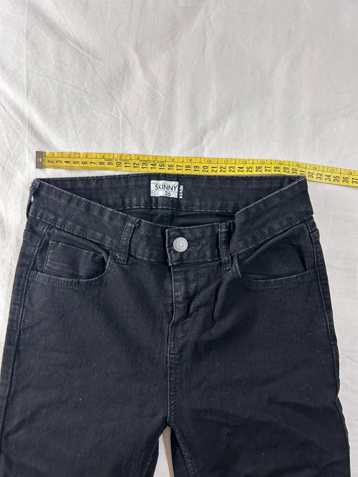 Jeans pretos skinny kiabi tamanho 36 – photo 6